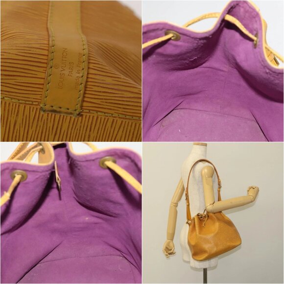 LOUIS VUITTON Epi Petit Noe Shoulder Bag Yellow M44109 LV Auth 118036 - Picture 15 of 15